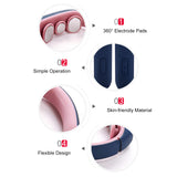 Electric Neck Massager Heating 6 Modes 15 Levels Cordless &amp; Portable Deep Tissue Trigger Point Pulse Neck Massage Device