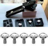 5pcs Screw 1/4 Camera Screws For Quick Release Plate 1/4 Inch Folding C-Ring Adapter Tripod Monopod Camera Screw