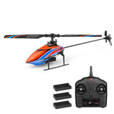 WLtoys XKS K127 RC Helicopter Remote Control Helicopter for Beginners 6-axis Gyro Single Blade RC Aircraft Fixed Height 4CH RTF