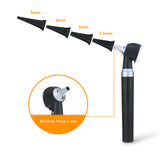 Carevas Fiber Optic LED Otoscope 3X True View Full Spectrum Home Physician Ear Care Diagnostic Set for Adult Children Kids