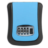Password Key Lock Box Wall Mounted Zinc Alloy Key Box Weatherproof 4 Digit Combination Key Storage Lock Box