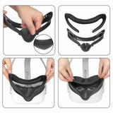 Soft PU Leather Eye Mask Cover Light Blocking Eye Cover Pad For Oculus Quest 2 VR Glasses Protective Mat With VR Lens Cover