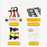 Adjustable Hand Grip Strengthener Count Power Finger Hand Exerciser Gym Muscle Training Wrist Gripper Non-Slip Handle Portable
