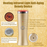 LED Facial Massager Red Light Photon Therapy Mask Anti Aging Laser Therapy Beauty SPA Device For Wrinkle Removal &amp; Pain Relief