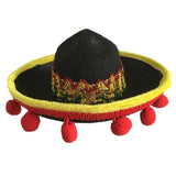 Mini Pet Dog Sun Hat Beach Party Straw Hat Dog Mexican Style Hat For Dogs And Cats Fun Straw Sombrero Hat Accessories