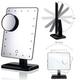 10X Magnification Detail Mirror Lighted Makeup Dressing Table Mirror with 20 LED Light Tabletops Cosmetic Mirror