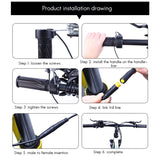 Dropship-Electric Bike Twist Throttle for Bafang Ebike Twist Throttle Left Hand with 3 Pin Waterproof Connector Ebike Parts
