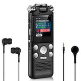 Portable Mini Multifunctional USB Charging Voice Recorder Lossless Noise Reduction Activated A-B Repeat Two-way Microphone