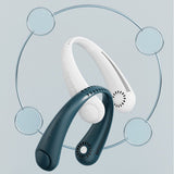 Portable Leafless Hanging Cooling Neck Fan USB Charging Outdoor Sports Flexible Neckband Mini Air Cooler
