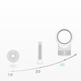 Creative Desktop Office Mini Leafless Fan Sleeping Fan Student Fan Two Gear Air Volume Stable Wind Speed
