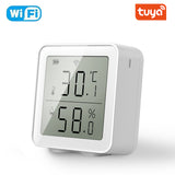 Tuya WIFI Temperature And Humidity Sensor Indoor Hygrometer Thermometer With LCD Display Support Alexa Google Assistant
