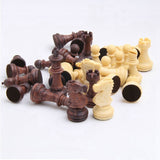 Wooden Chess Set With No Gaps On The Board. Chess Board Game Foldable Portable Board Suitable For Family Beginners