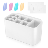 ROSENICE Toothbrush Holder Bathroom Electric Toothbrush Organizer Versatile Storage Holder Detachable for Easy Cleaning