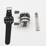 BL25 Fishing Reels Stainless Steel Metal Wheel Closed Fishing Wheel Spinning Fishing Reel for Slingshot Shooting Fish with Dart
