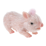 13cm Realisitc Pig Doll Full Silicone Body Miniature Reborns Piglet Cute Animals Cake Toppers Birthday Gifts For Boys And Girls