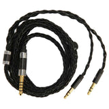 Headphone Cable 8 Core Balanced 4.4mm to Dual 3.5mm Earphone Cable Replacement For MDR Z7 Z1R for Teloon D7200 D600 D9200