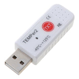 PC TEMPER2 Sensor USB Thermometer Hygrometer Temperature Data Logger Recorder 4X7A