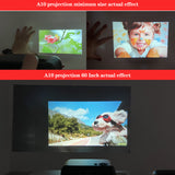 Salange Mini Projector A10 480*360 Pixel Mini Beamer Support 1080P Portable USB Video Projector for Home Theater Kid Gift Cinema