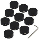 Pedal Footswitch Topper Insert Fit Tightly on Common 3/8 Inch 10mm Switches Increase Accuracy Comfort 10 Pack Black