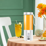 Portable Electric Juicer Smoothie Blender USB Rechargeable Food Processor Fruit Mixer Machine Mini Juicer Blender Cup 530ML