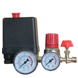 7.25-125 PSI Small Air Compressor Pressure Switch Control 15A 240V/AC Adjustable Air Valve Compressor Four Holes