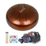 color Tongue Drum 5.5 Inch 8 Tune Steel Hand Pan Drum Tank Drums With Drumsticks Carrying Bag Percussion Instrument Handpan Gift