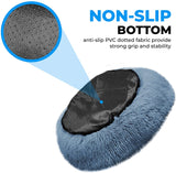 Round Cat Bed Dogs Bed House Kennel Pet Mats Soft Long Plush Mat Pet Warm Basket Cushion Cats House Sofa Machine Wash Kennel