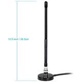 NEW-CB Aerial Antenna 27MHz Soft Whip Magnetic Base BNC PL259 Connector CB Aerial Antenna for Cobra Midland Uniden Maxon