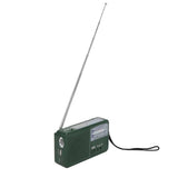 Portable AM/FM Radio Plastic Outdoor Emergency Solar Hand Crank Radio Support Flashlight Mobile Phone Charging