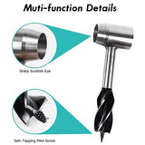 Durable Manual Auger Bushcraft Hand Auger Wrench Wood Drill Peg Tools And Manual Hole Maker Multitool Outdoor