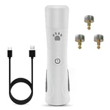 Dog Nail Grinder Pet Nail Clipper USB Electric Painless Cats Dogs Paws Grooming Trimmer With LED Light 3-Speed Low Noise
