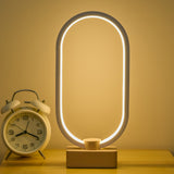 Smart Wooden Led Night Light Table Lamps Modern White Bedside Creative USB for Bedroom Living Room Decor Night Lamp Wooden Base