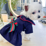 Spring and Summer Fashion Luxury Dog Dresses Cat Pet Costumes Bow Skirt Dog Costumes Chihuahua