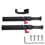 Gimbal Dual Handle Grip Dual Handle Gimbal Grip Scratch Proof Anti Slip with 1/4 Inch Screw Hole Cold Shoe Mount for RS2 Gimbal