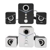 D-221 Bluetooth Computer Speaker Full Frequency Deep Bass 2.1 Channel Mini Desktop Laptop Speaker 3W DC 5V Combination Speaker
