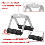 V Bar Cable Attachment,Double D Handle,Pull Down Attachment Set With Exercise Handles, Exercise Machine Attachments,Gym