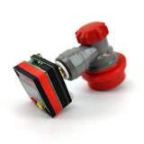 Digital Illuminated Mini Gauge 0-90psi (0-6.2bar) - Duotight 8mm 5/16 Stem 27*27mm
