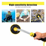 Handheld Waterproof Underwater ABS LED Indicators Vibration Metal Detector Pulse Induction Portable Measuring Treasure