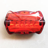 Waterproof Bike Bicycle Lights 5 LED Bike Bicycle Front Head Light + 5 LED Safety Rear Flashlight Torch Lamp Headlight
