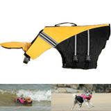 Dog Life Size Adjustable Dog Life Preserver Durable Life Vest Buoyant Lifesaver Size XS (Yellow)