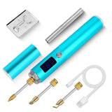 USB High-Power Fast Heat Wireless Soldering Iron Rechargeable Soldering Iron Temperature Adjustment with LED Display B C K-type