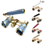 3X25 Glasses Binoculars Telescope Vintage Opera Theater Gift Women Coated Lens Metal Fashion With Handle Multifunction Portable