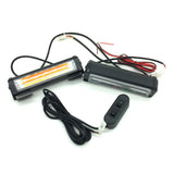 COB LED Emergency lights Car front Grille Strobe warning Light Head LED Mini flashing Lightbar for Fire truck Police 12~24V