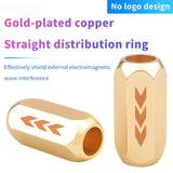 HiFi Audio Speaker Cable Ring Pure Copper Gold Plated Straight Through Shield Anti-electronic Interference