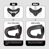 Eye Mask Cover For Oculus Quest 2 VR Glasses Silicone Anti-sweat Anti-leakage Light Face Cover Pad For Quest 2 Accessories