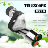 Mini Monocular Aluminum Alloy HD Portable 8 X 20 Low-Light Night Vision Pocket Telescope For Outdoor Hunting Camping Hiking