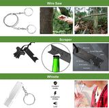 Gifts for Man 14 in 1 Survival kit Tool Emergency Tactical Outdoor Camp Equipment Supplies Kits for Hiking Camping Adventures
