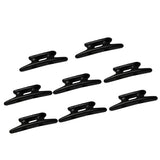 8pcs Marine Boat Nylon Cleat 3 Inch Kayak Yacht Black 2 Holes Small Size 76mm Black Anchor Cleat Edge Open Base Dock Cleat Duty