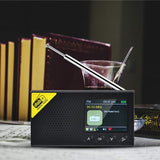 Digital DAB &amp; FM Radio, Portable Digital Radio Rechargeable Wireless DAB+FM Receiver with Stereo Speaker Sound System