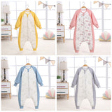 Baby Sleep Bag Wearable Blanket Thicken Anti-kick Long Sleeve Keep Warm Casual Pajamas With Legs Bedding Autumn Winter Home